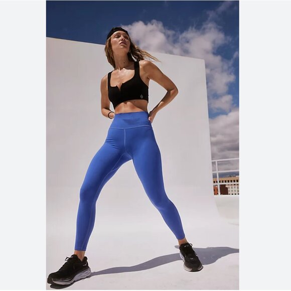 Free People movement Purplish-Blue High-Waisted Leggings size S - Picture 1 of 10